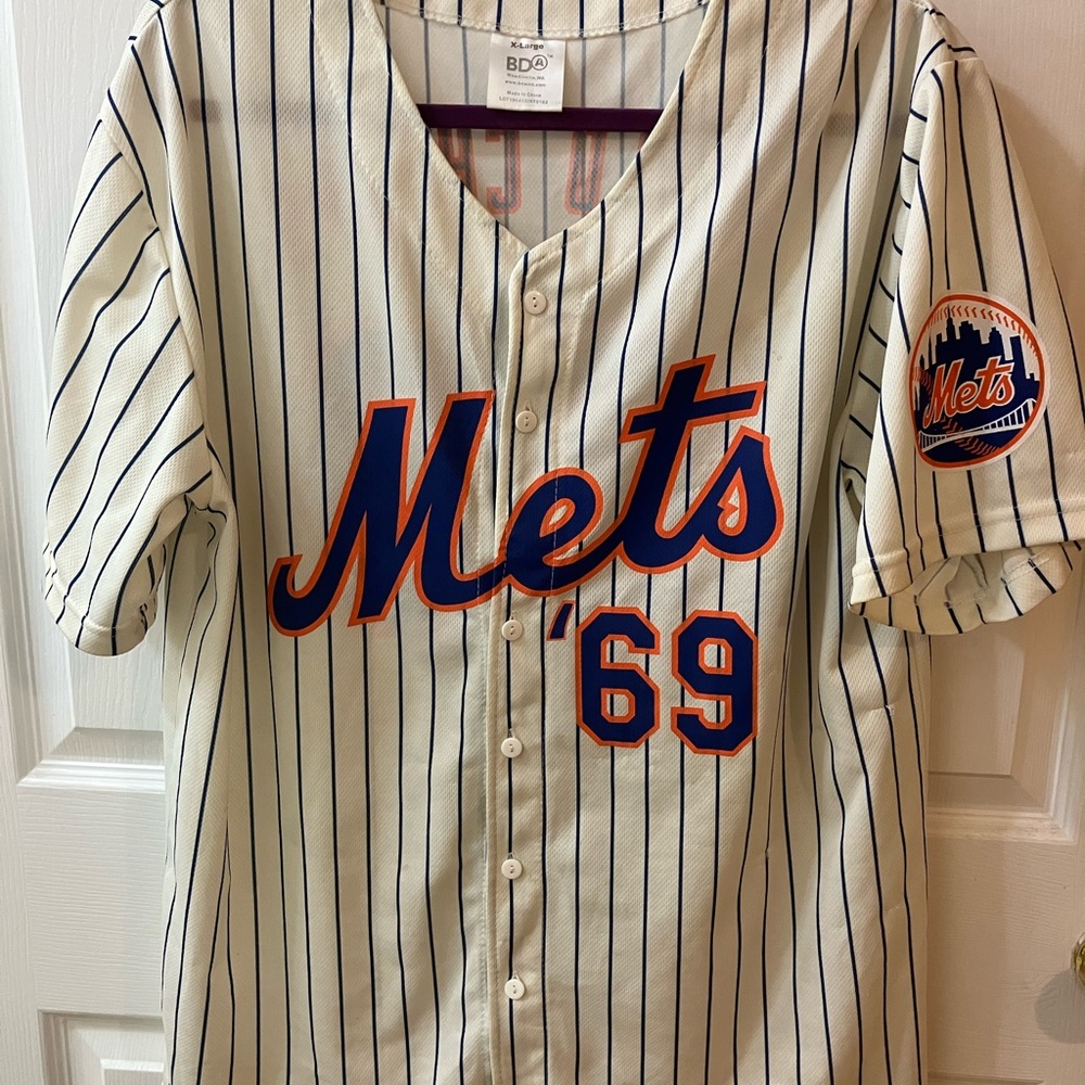 New York Mets 1969 World Champs Pinstripe Jersey